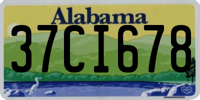 AL license plate 37CI678