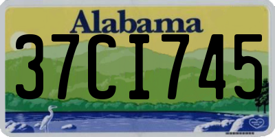 AL license plate 37CI745