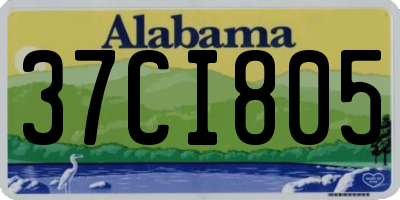 AL license plate 37CI805