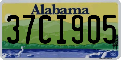 AL license plate 37CI905