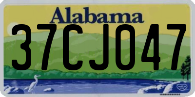 AL license plate 37CJ047