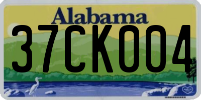 AL license plate 37CK004