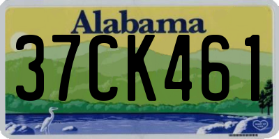 AL license plate 37CK461