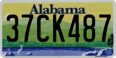 AL license plate 37CK487