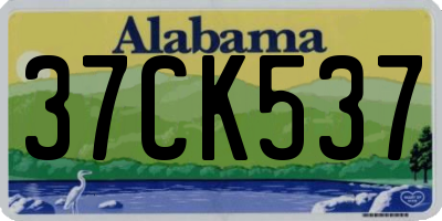 AL license plate 37CK537
