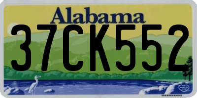 AL license plate 37CK552