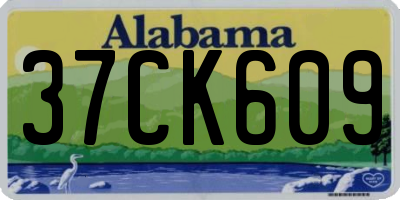 AL license plate 37CK609