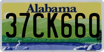 AL license plate 37CK660