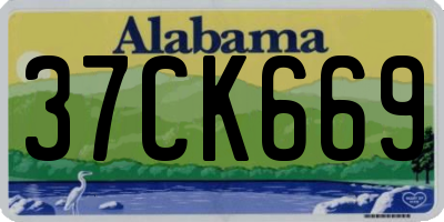 AL license plate 37CK669