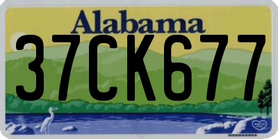 AL license plate 37CK677