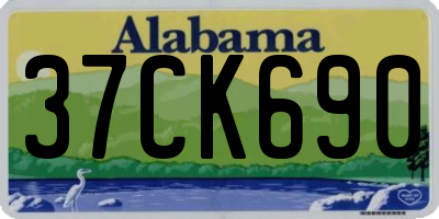 AL license plate 37CK690
