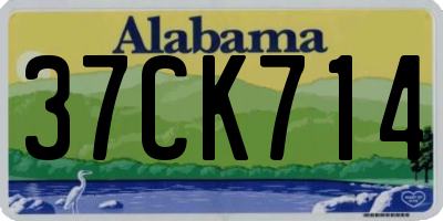 AL license plate 37CK714