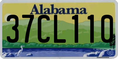 AL license plate 37CL110