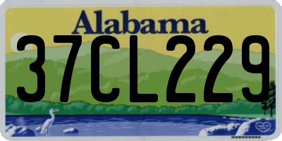 AL license plate 37CL229