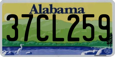 AL license plate 37CL259