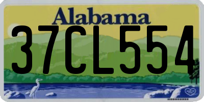 AL license plate 37CL554