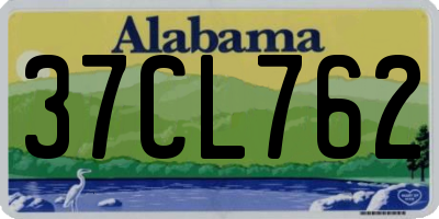 AL license plate 37CL762