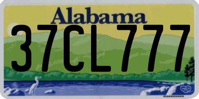 AL license plate 37CL777