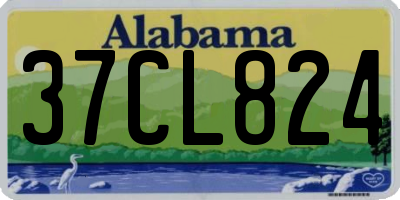 AL license plate 37CL824