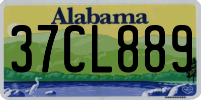 AL license plate 37CL889