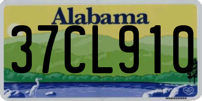 AL license plate 37CL910