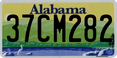 AL license plate 37CM282