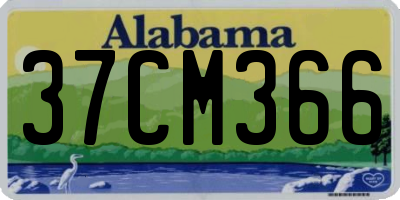 AL license plate 37CM366
