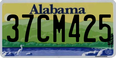 AL license plate 37CM425