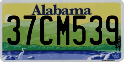 AL license plate 37CM539