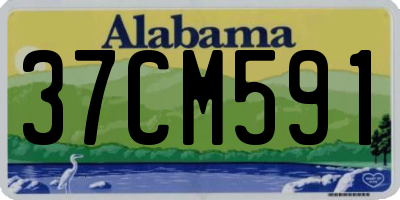 AL license plate 37CM591