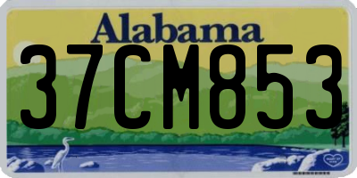 AL license plate 37CM853