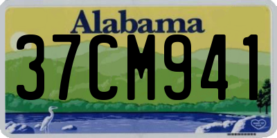 AL license plate 37CM941