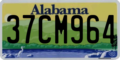 AL license plate 37CM964