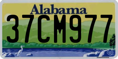 AL license plate 37CM977
