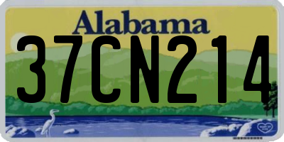 AL license plate 37CN214