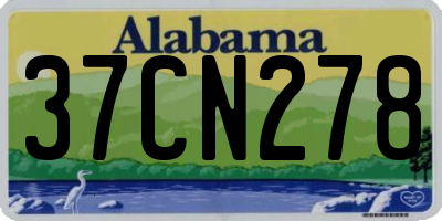 AL license plate 37CN278