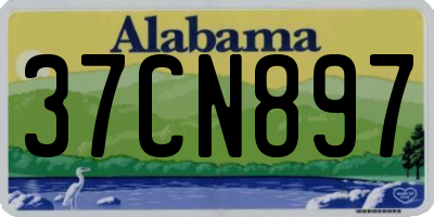 AL license plate 37CN897