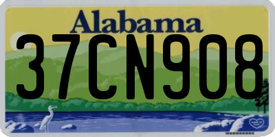 AL license plate 37CN908