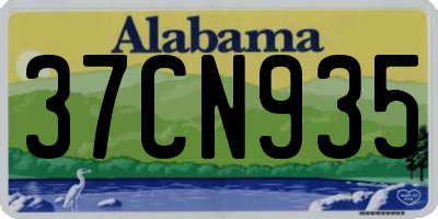 AL license plate 37CN935