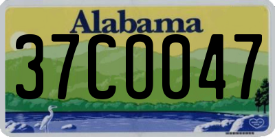AL license plate 37CO047