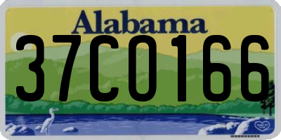 AL license plate 37CO166
