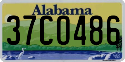 AL license plate 37CO486