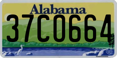 AL license plate 37CO664
