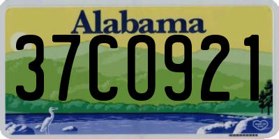 AL license plate 37CO921