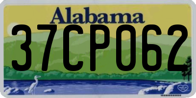 AL license plate 37CP062
