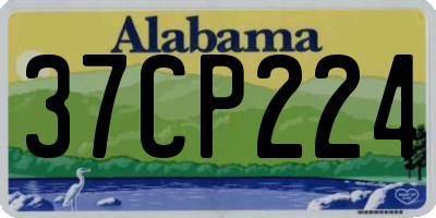 AL license plate 37CP224