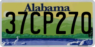 AL license plate 37CP270