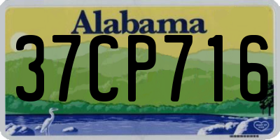 AL license plate 37CP716