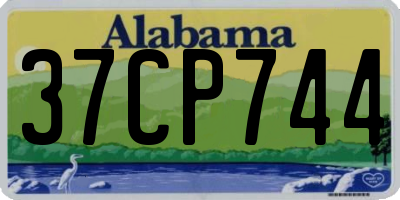 AL license plate 37CP744