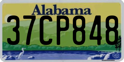 AL license plate 37CP848